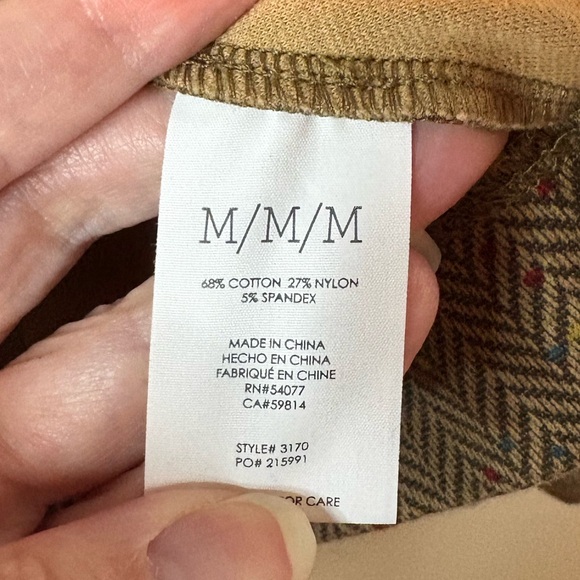 CAbi Penny Tan Herringbone Multi Speckled Button Front Blazer EUC - Picture 6 of 7